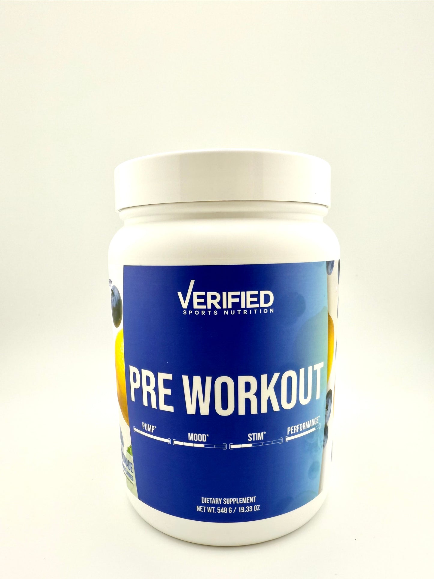 Pre Workout Blueberry Lemonade