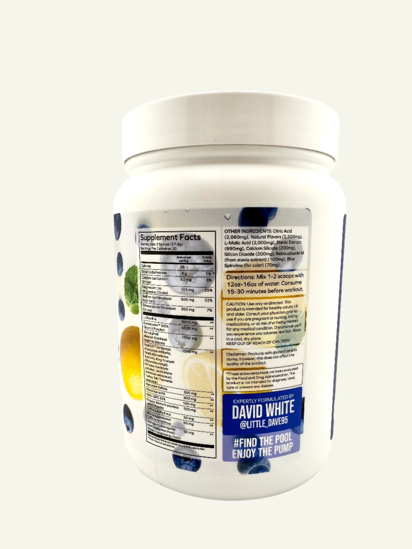 Pre Workout Blueberry Lemonade